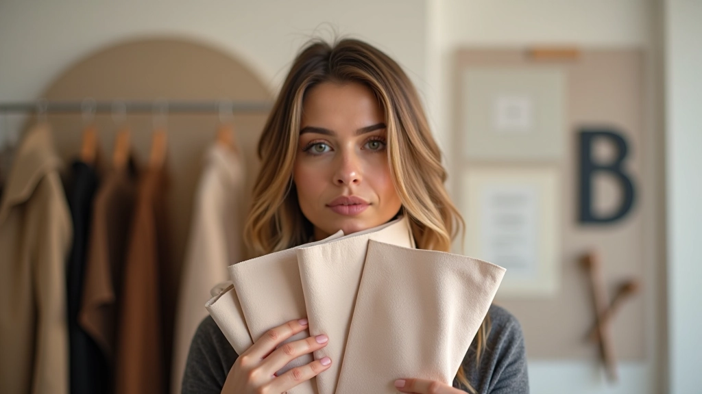 Stil analizi ve kombinleme çalışması yapan bir moda profesyoneli, uygun fiyat alternatiflerini gösterici